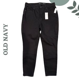 🛍️3/$40 Old Navy High-Rise O.G. Straight Jeans | Black | Size 14 Tall